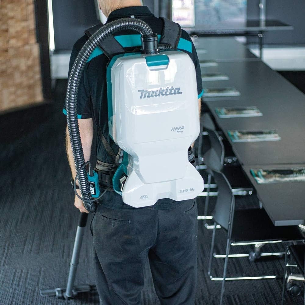 image:imageMakita XCV17PG 18V X2 LXT LithiumIon 36V Brushless Cordless 16 Gallon HEPA Filter Backpack Dry Vacuum 60Ah