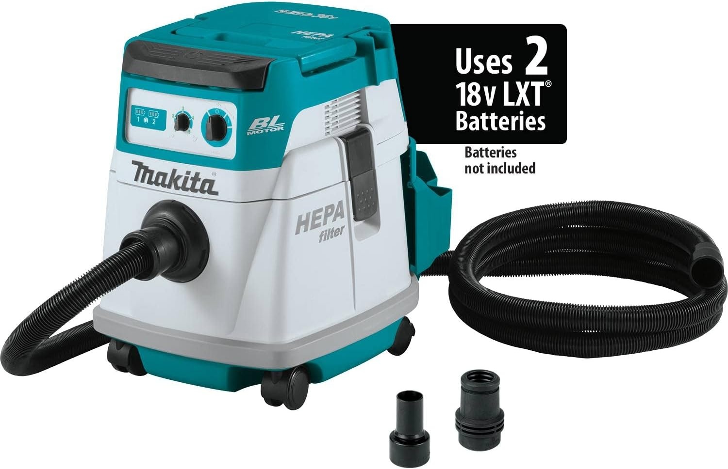 image:imageMakita XCV24ZX 36V 18V X2 LXT Brushless 4 Gallon HEPA Filter Dry Dust Extractor Tool Only