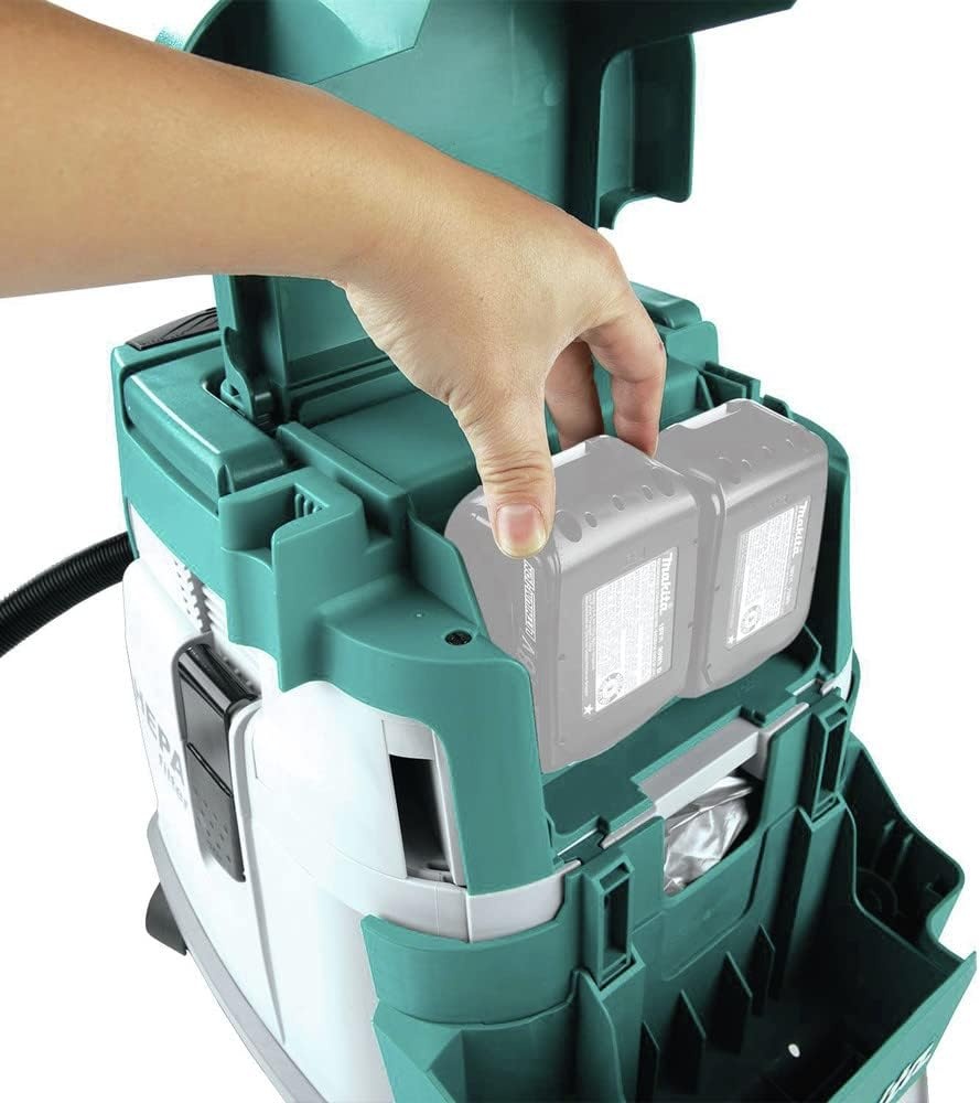image:imageMakita XCV24ZX 36V 18V X2 LXT Brushless 4 Gallon HEPA Filter Dry Dust Extractor Tool Only