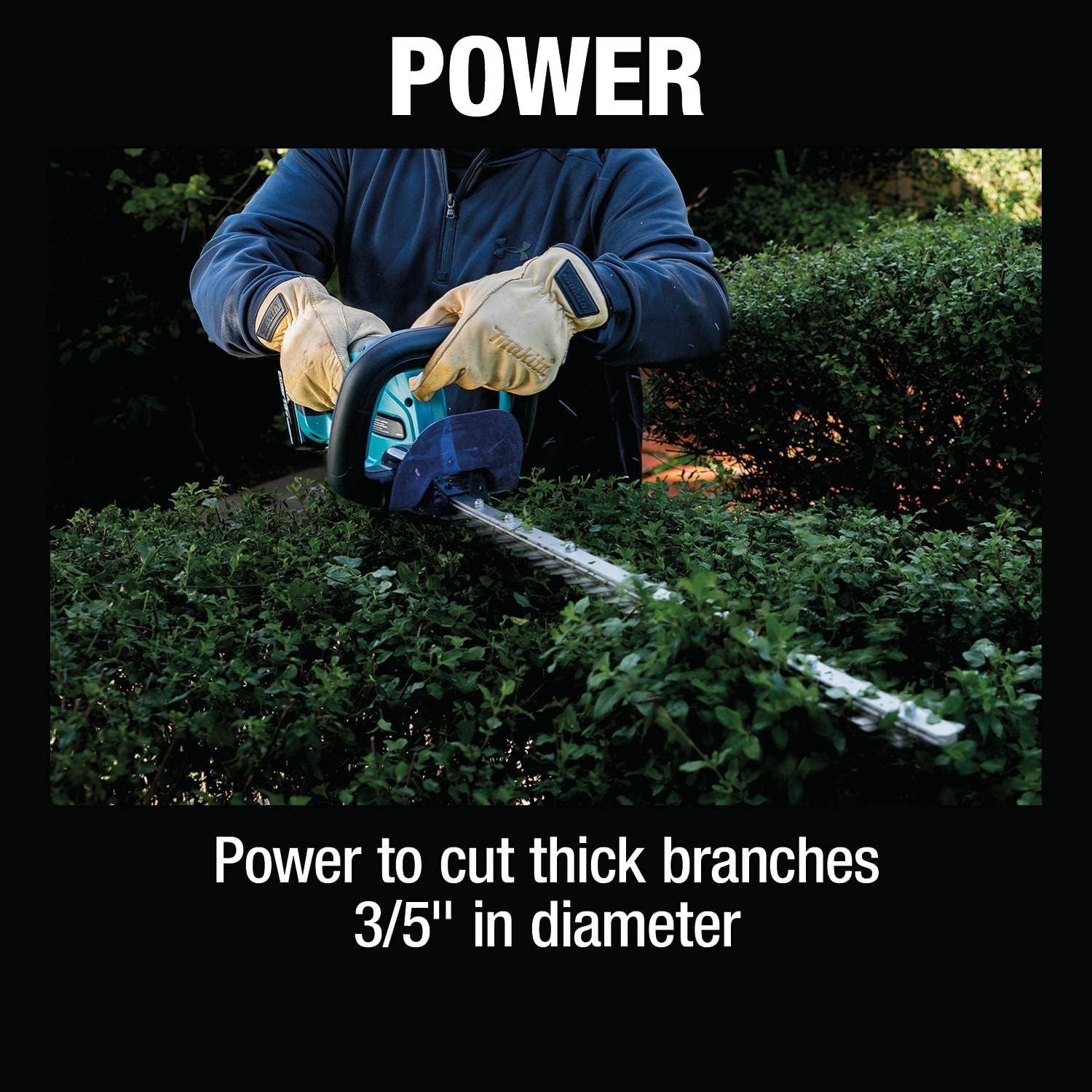 image:imageMakita XHU10SM1 18V LXT LithiumIon Cordless 24 Hedge Trimmer Kit 40Ah