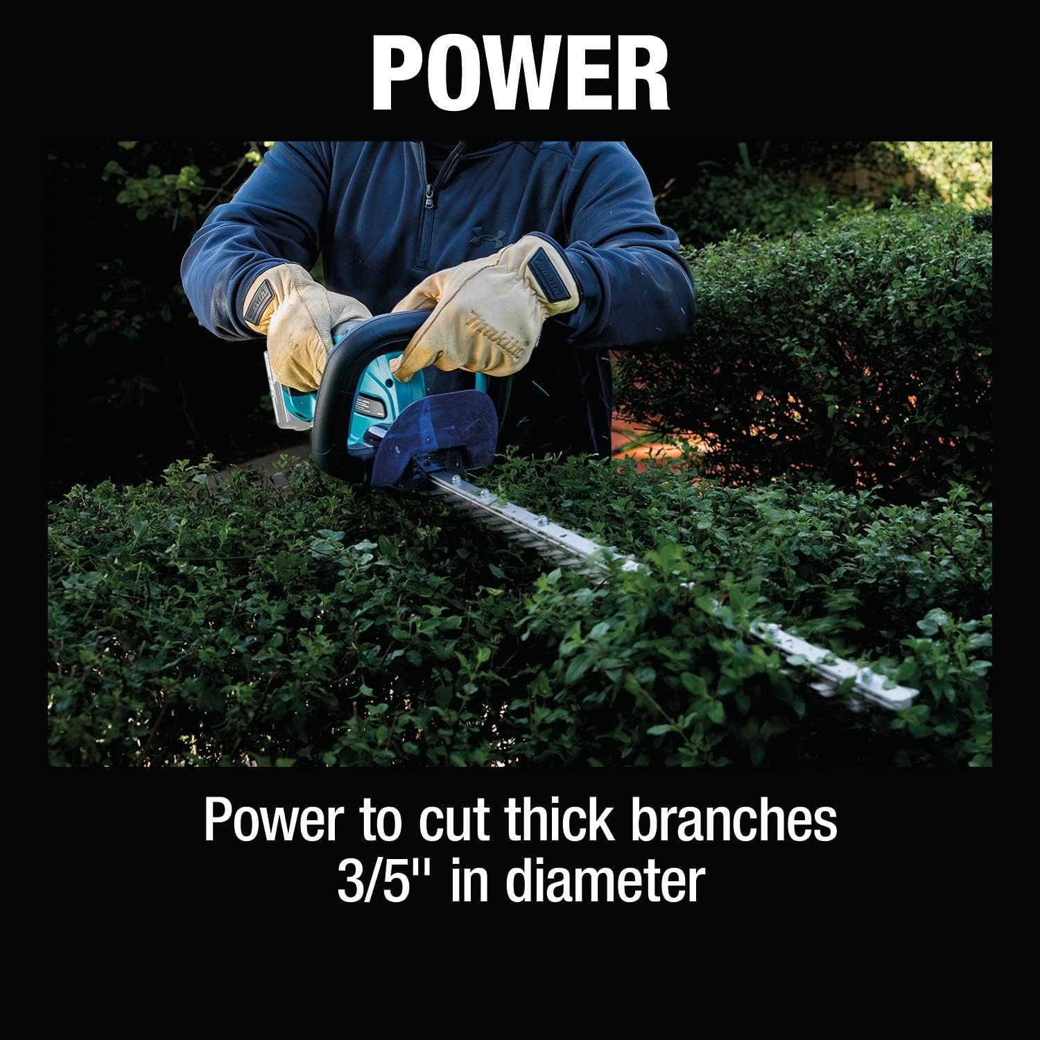image:imageMakita XHU10Z 18V LXT LithiumIon Cordless 24 Hedge Trimmer Tool Only