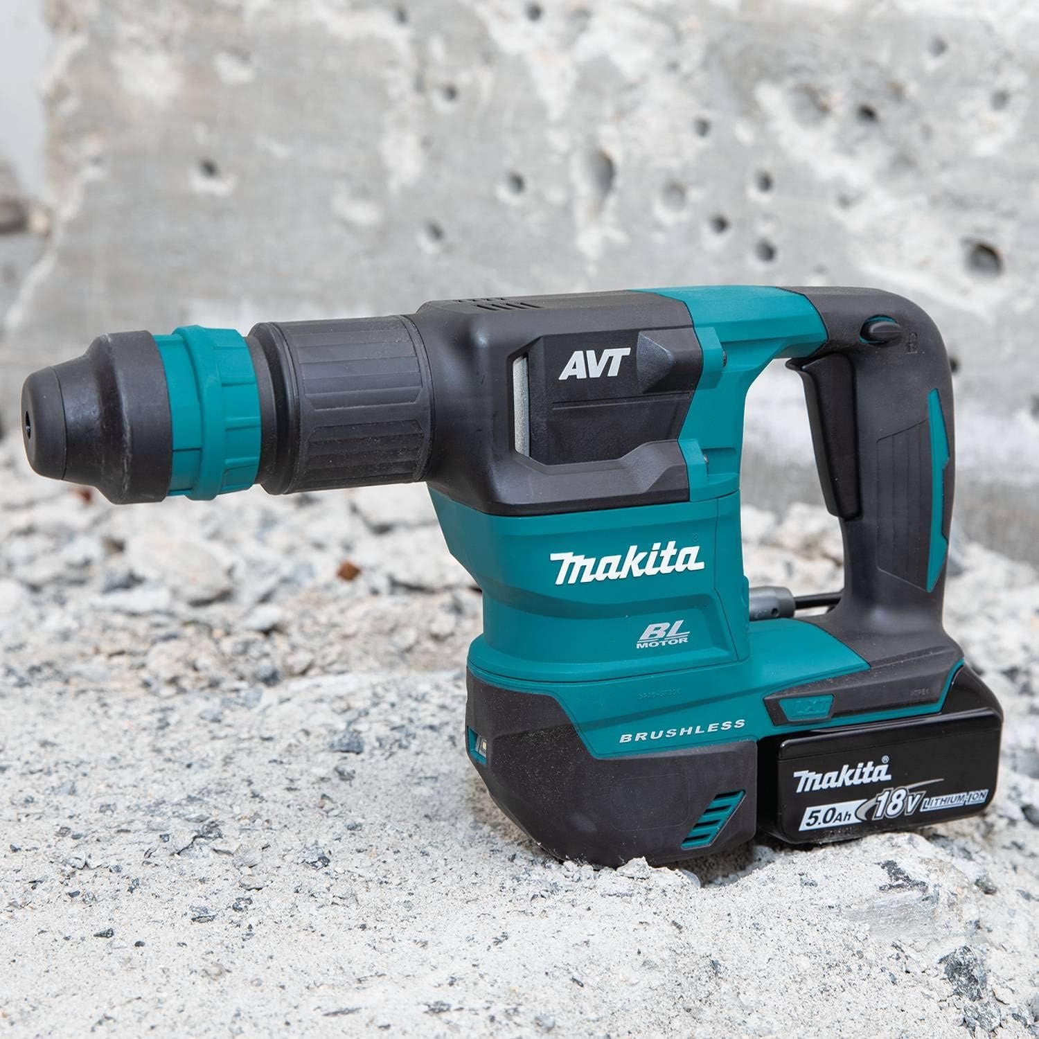 image:imageMakita XKH01TJ 18V LXT LithiumIon Brushless Cordless AVT Power Scraper Kit accepts SDSPLUS 50Ah