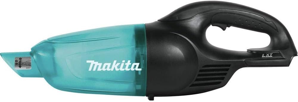 image:imageMakita XLC02R1B 18V LXT LithiumIon Compact Cordless Vacuum Kit 20Ah BlackGreenish Blue Compact Lightweight Strong Suction Bagless Collection System Rechargeable Power Source Convenient Portable CleaningBare Tool