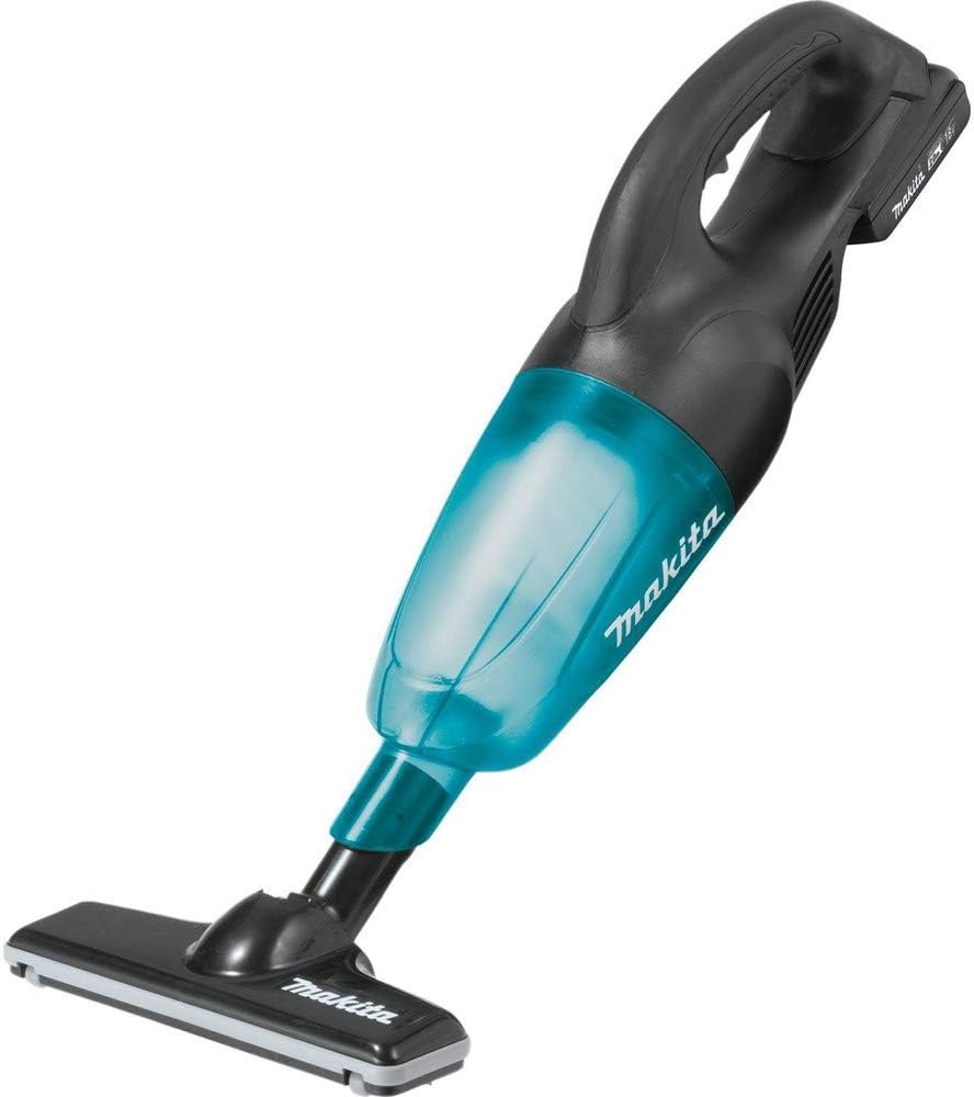 image:imageMakita XLC02R1B 18V LXT LithiumIon Compact Cordless Vacuum Kit 20Ah BlackGreenish Blue Compact Lightweight Strong Suction Bagless Collection System Rechargeable Power Source Convenient Portable CleaningKit