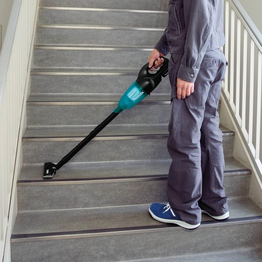 image:imageMakita XLC02R1B 18V LXT LithiumIon Compact Cordless Vacuum Kit 20Ah BlackGreenish Blue Compact Lightweight Strong Suction Bagless Collection System Rechargeable Power Source Convenient Portable CleaningKit