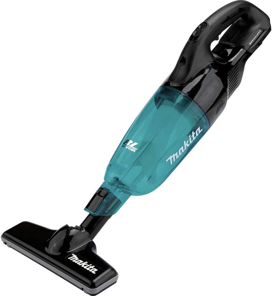 image:imageMakita XLC03ZBX4 18V LXT LithiumIon Brushless Compact Cordless Vacuum Trigger wLock Tool Only BlackVacuum Only
