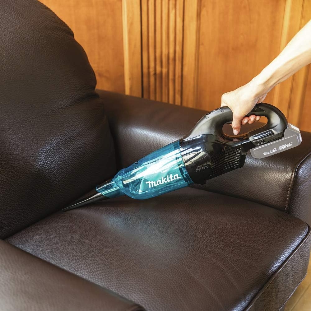 image:imageMakita XLC03ZBX4 18V LXT LithiumIon Brushless Compact Cordless Vacuum Trigger wLock Tool Only BlackVacuum Only