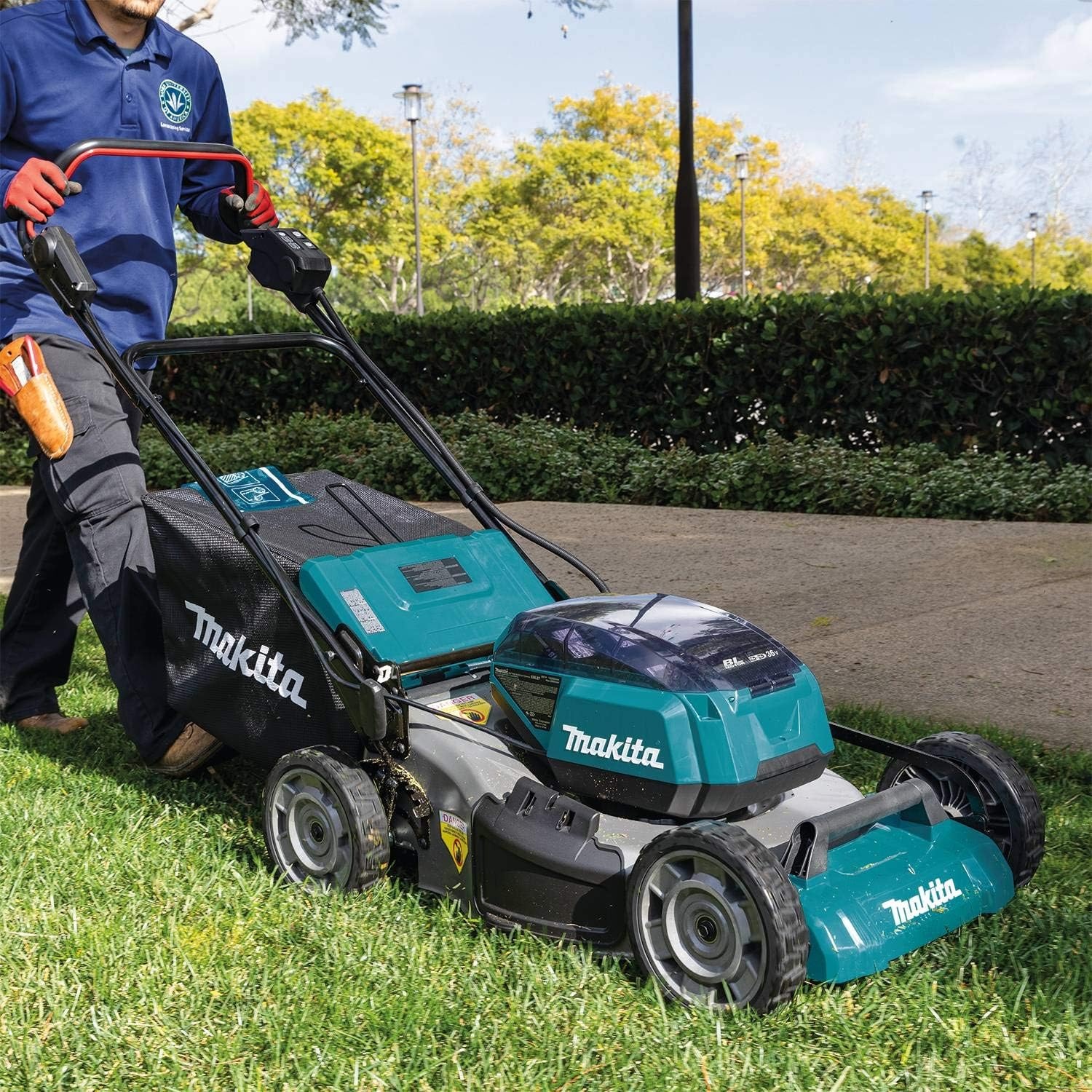 image:imageMakita XML07Z 18V X2 36V LXT LithiumIon Brushless Cordless 21 Lawn Mower Tool OnlyKit w two 50Ah batteries