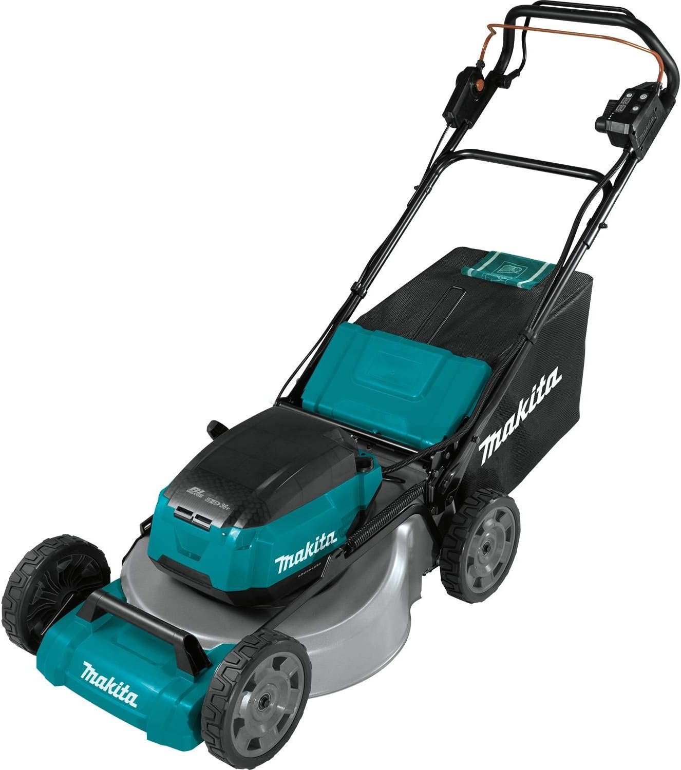 image:imageMakita XML08Z 36V 18V X2 LXT Brushless 21 SelfPropelled Commercial Lawn Mower Tool OnlyLawn Mower Tool Only