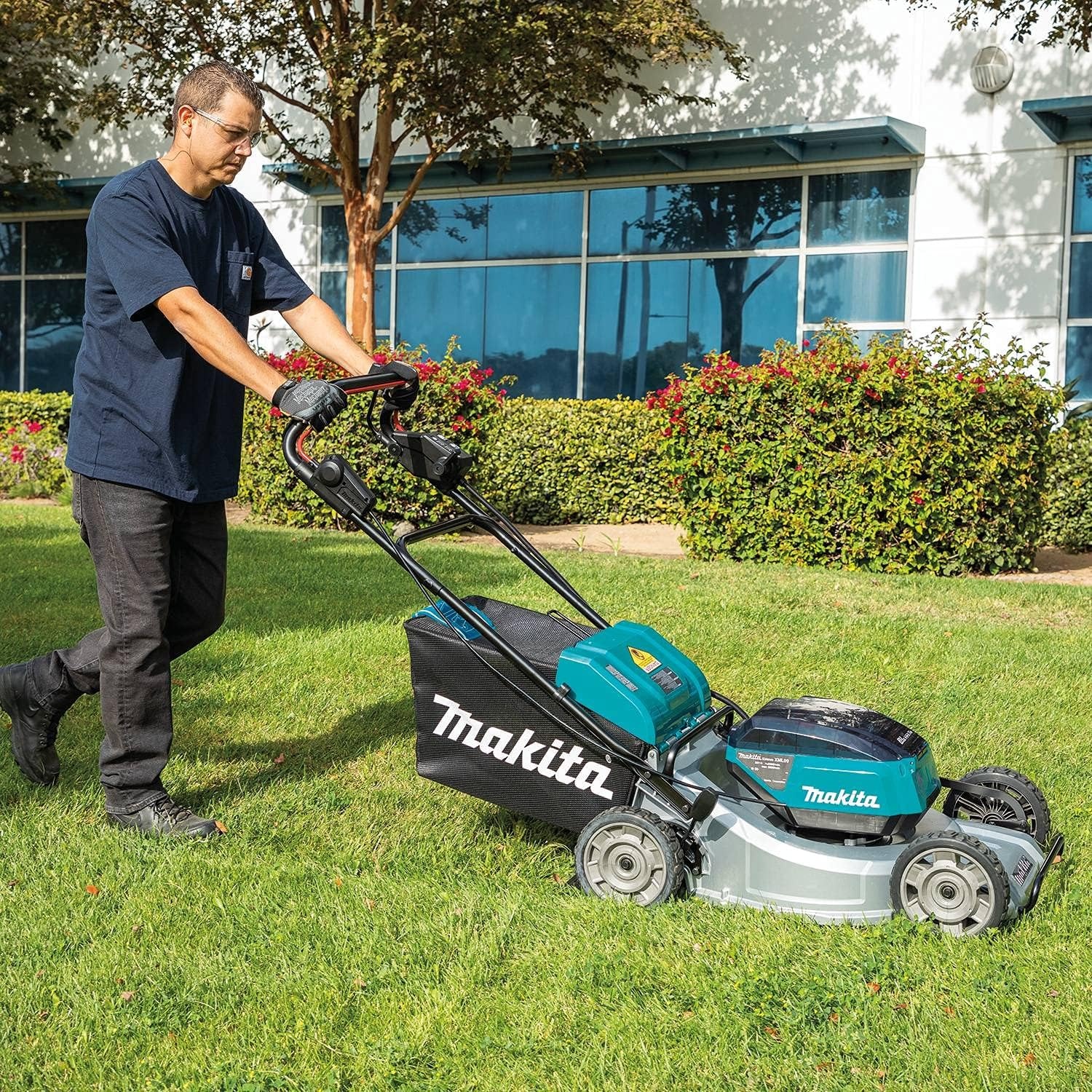 image:imageMakita XML09Z 36V 18V X2 LXT Brushless 21 SelfPropelled Commercial Lawn Mower Tool OnlyLawn Mower Kit