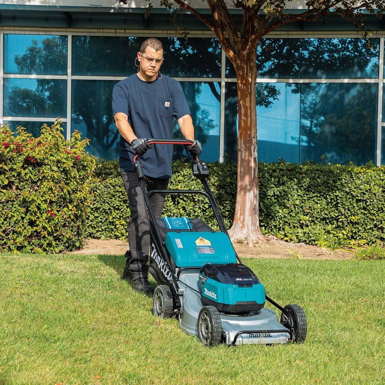 image:imageMakita XML09Z 36V 18V X2 LXT Brushless 21 SelfPropelled Commercial Lawn Mower Tool OnlyLawn Mower Kit