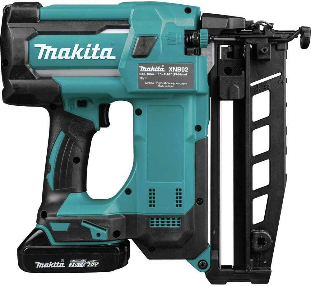 image:imageMakita XNB02RJ 18V LXT 212 Straight Finish Nailer Kit 16 Ga