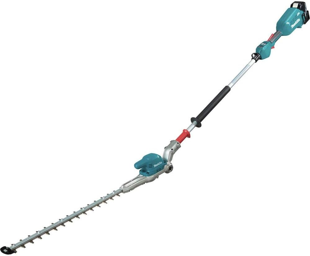 image:imageMakita XNU01T LithiumIon Brushless Cordless 18V LXT 20 Articulating Pole Hedge Trimmer Kit 50Ah TealHedger Kit