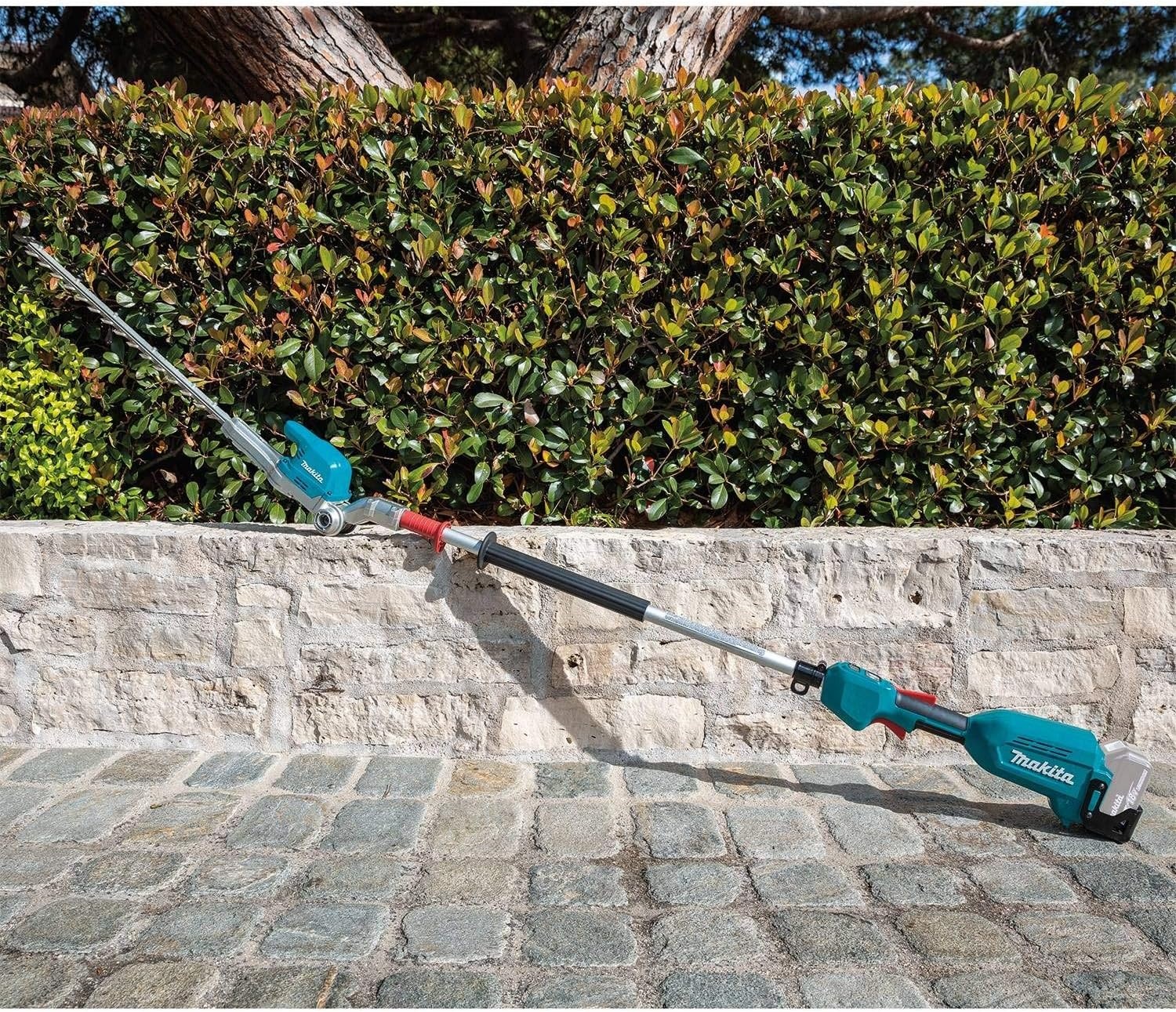 image:imageMakita XNU01T LithiumIon Brushless Cordless 18V LXT 20 Articulating Pole Hedge Trimmer Kit 50Ah TealTool Only
