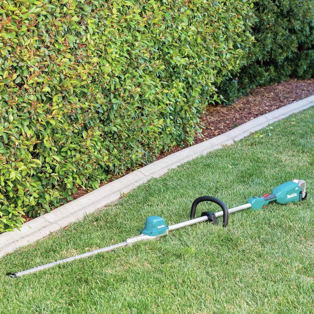 image:imageMakita XNU02Z LithiumIon Brushless Cordless Tool Only 18V LXT 24 Pole Hedge Trimmer TealPole Hedge Trimmer Only