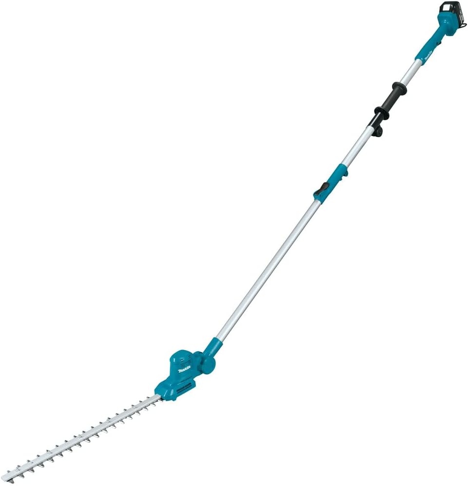 image:imageMakita XNU05SM1 18V LXT LithiumIon Cordless 18 Telescoping Articulating Pole Hedge Trimmer Kit 40Ah