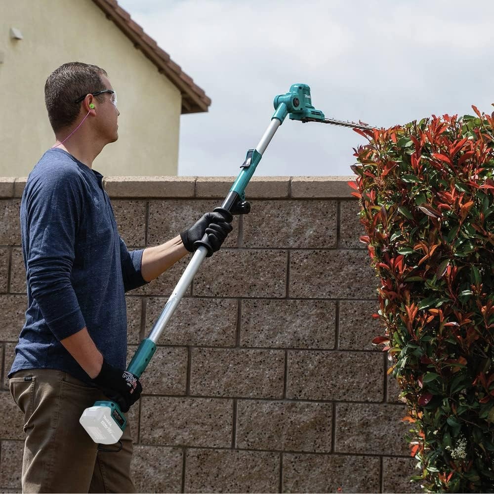 image:imageMakita XNU05Z 18V LXT LithiumIon Cordless 18 Telescoping Articulating Pole Hedge Trimmer Tool Only