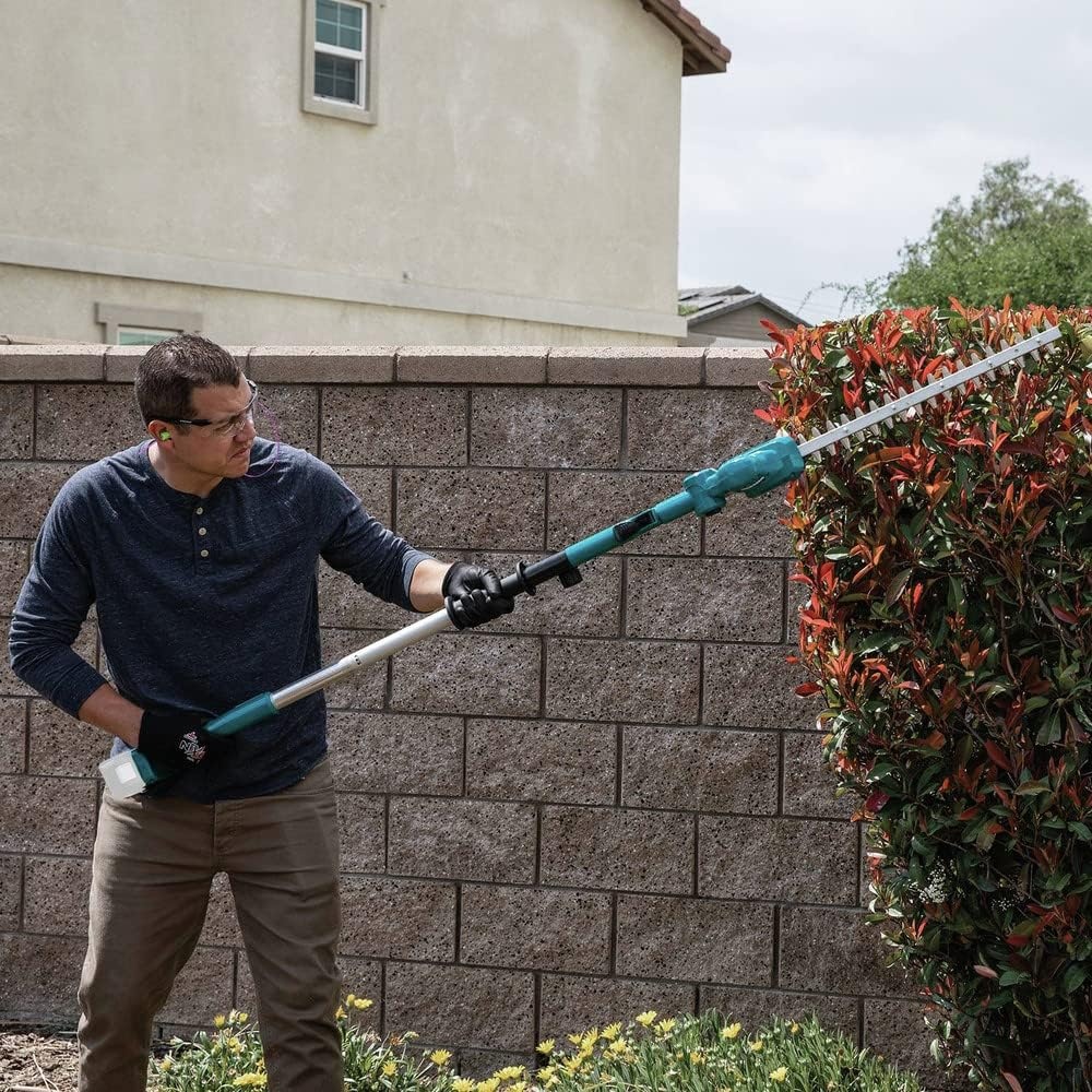 image:imageMakita XNU05Z 18V LXT LithiumIon Cordless 18 Telescoping Articulating Pole Hedge Trimmer Tool Only