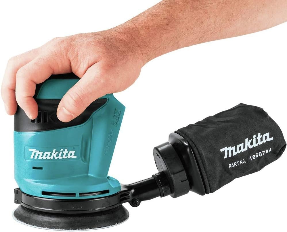 image:imageMakita XOB01Z 18V LXT LithiumIon Cordless 5 Random Orbit Sander Tool Only 18V LithiumIon Platform 5Inch Sanding Pad Random Orbit Action Battery Not Included Compact Ergonomic Design