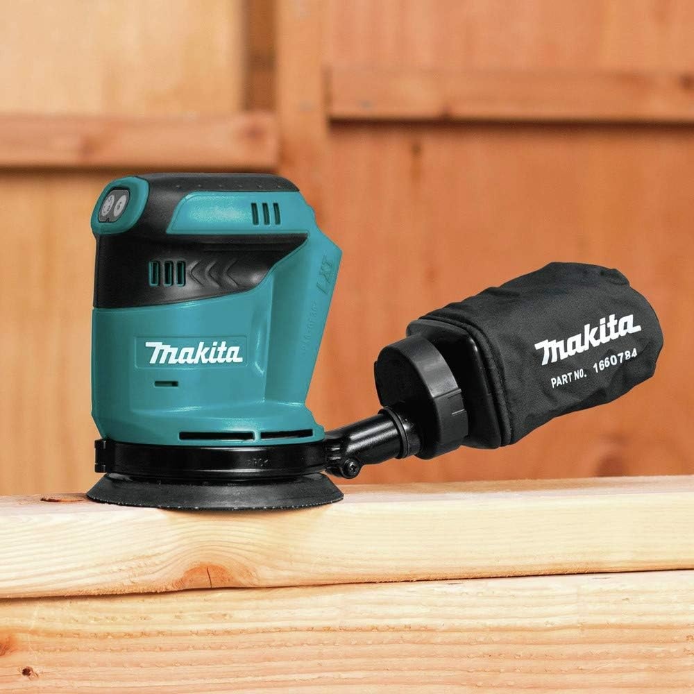 image:imageMakita XOB01Z 18V LXT LithiumIon Cordless 5 Random Orbit Sander Tool Only 18V LithiumIon Platform 5Inch Sanding Pad Random Orbit Action Battery Not Included Compact Ergonomic Design