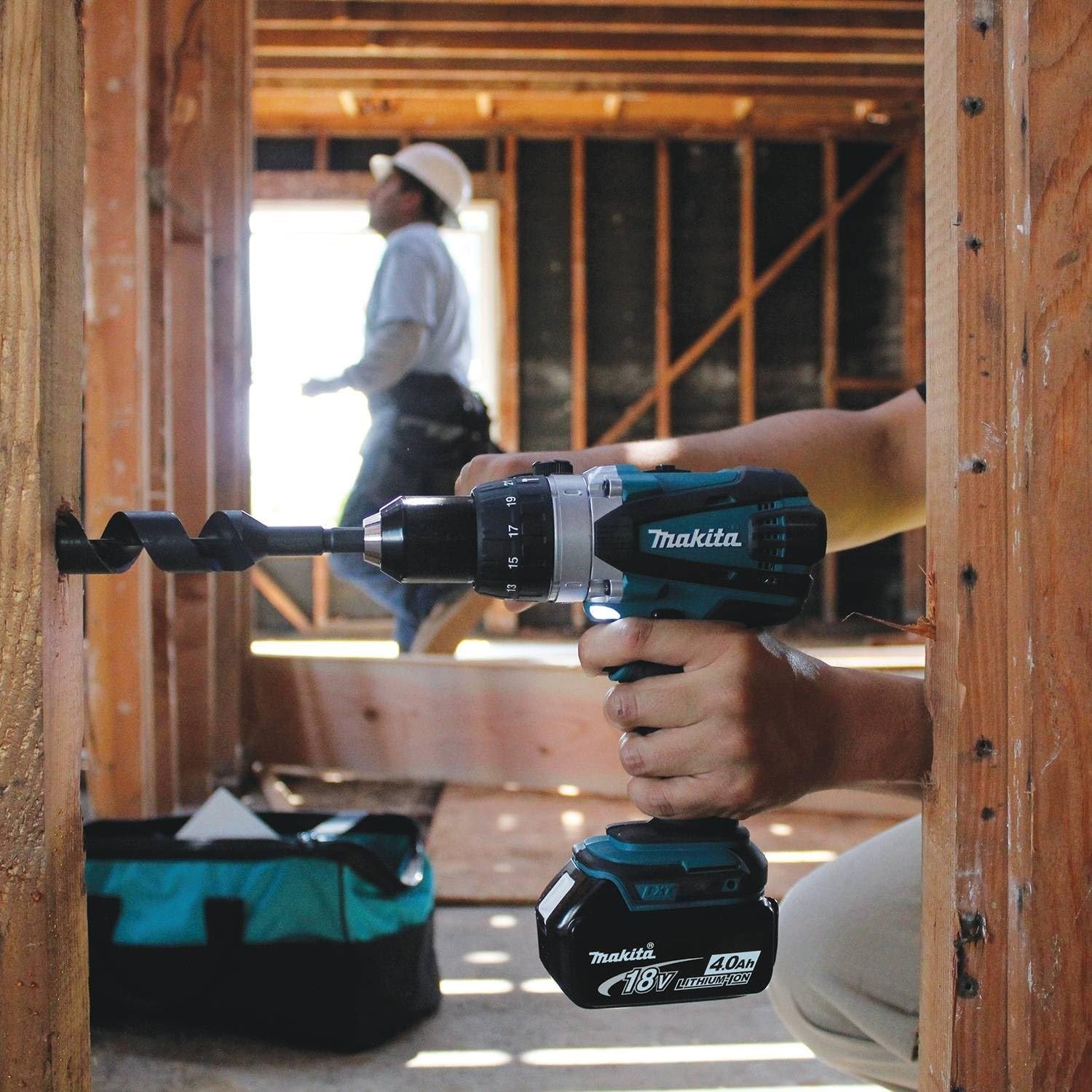 image:imageMakita XPH03MB 18V LXT LithiumIon Cordless 12 Hammer DriverDrill Kit 40Ah