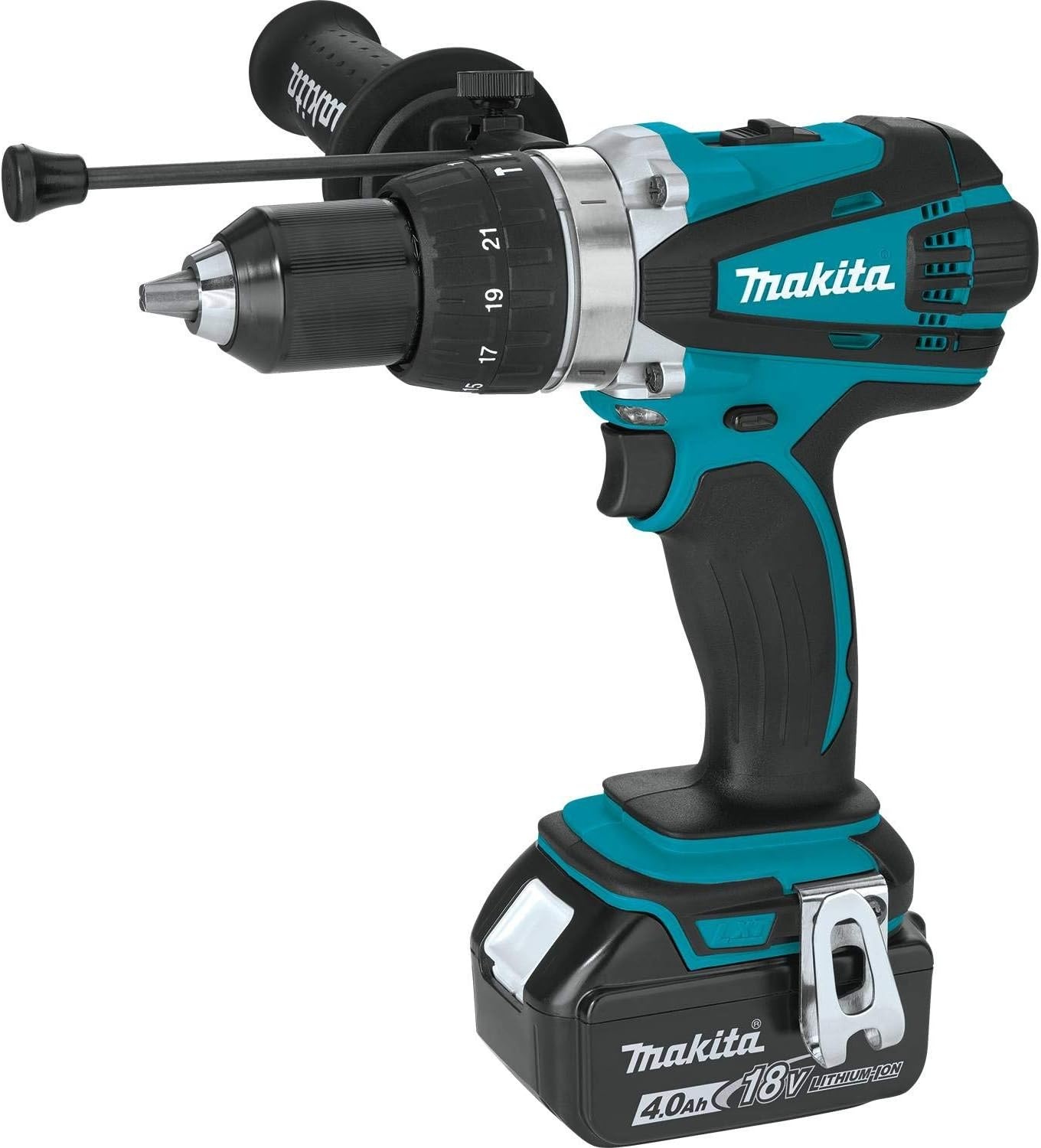 image:imageMakita XPH03MB 18V LXT LithiumIon Cordless 12 Hammer DriverDrill Kit 40Ah