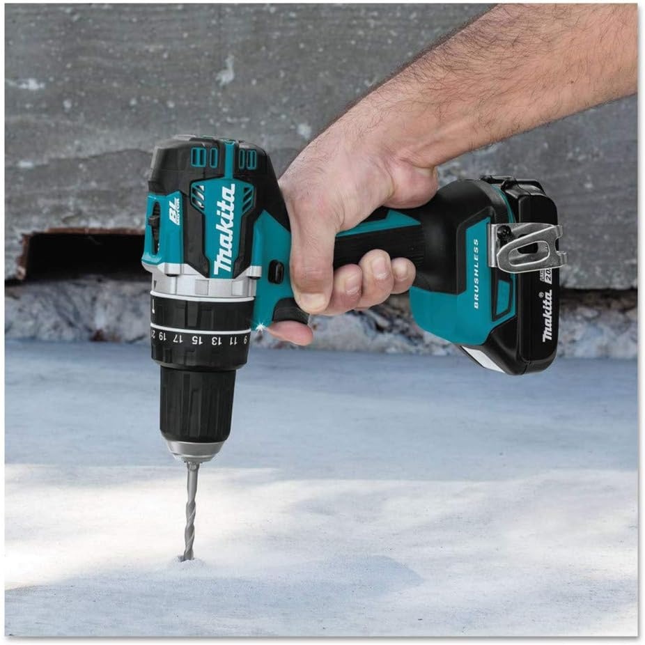 image:imageMakita XPH12R 18V LXT LithiumIon Compact Brushless Cordless 12 Hammer DriverDrill Kit 20AhKit w 20Ah Batteries