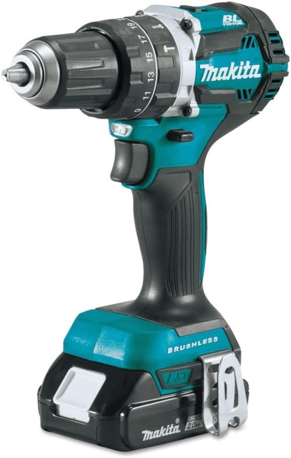 image:imageMakita XPH12R 18V LXT LithiumIon Compact Brushless Cordless 12 Hammer DriverDrill Kit 20AhKit w 20Ah Batteries