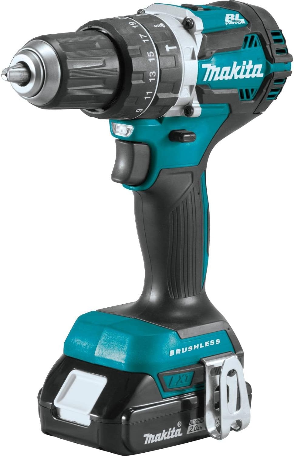 image:imageMakita XPH12R 18V LXT LithiumIon Compact Brushless Cordless 12 Hammer DriverDrill Kit 20AhKit w 20Ah Batteries
