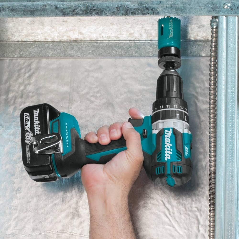 image:imageMakita XPH12R 18V LXT LithiumIon Compact Brushless Cordless 12 Hammer DriverDrill Kit 20AhKit w 50Ah Batteries