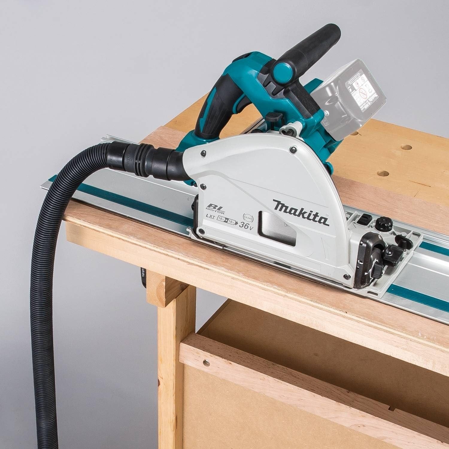 image:imageMakita XPS02ZU 18V X2 LXT LithiumIon 36V Brushless Cordless 612 Plunge Circular Saw with AWS Tool OnlyPlunge Saw