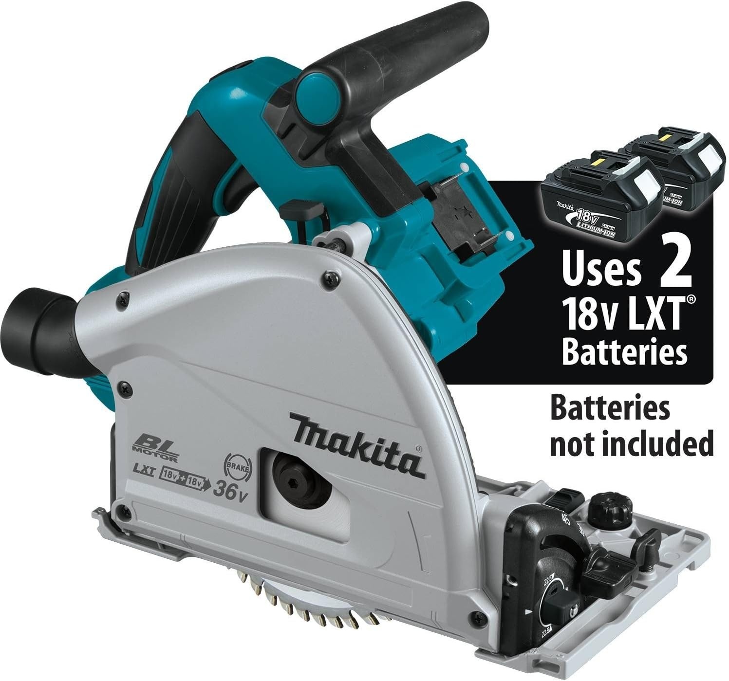 image:imageMakita XPS02ZU 18V X2 LXT LithiumIon 36V Brushless Cordless 612 Plunge Circular Saw with AWS Tool OnlyPlunge Saw