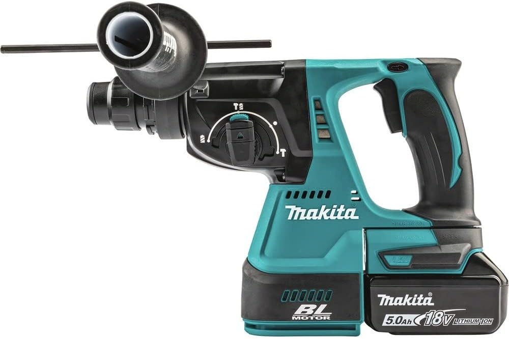 image:imageMakita XRH011TWX 18V LXT LithiumIon Brushless Cordless 1 Rotary Hammer Kit accepts SDSPLUS bits wHEPA Dust Extractor Attachment 50AhRotary Hammer