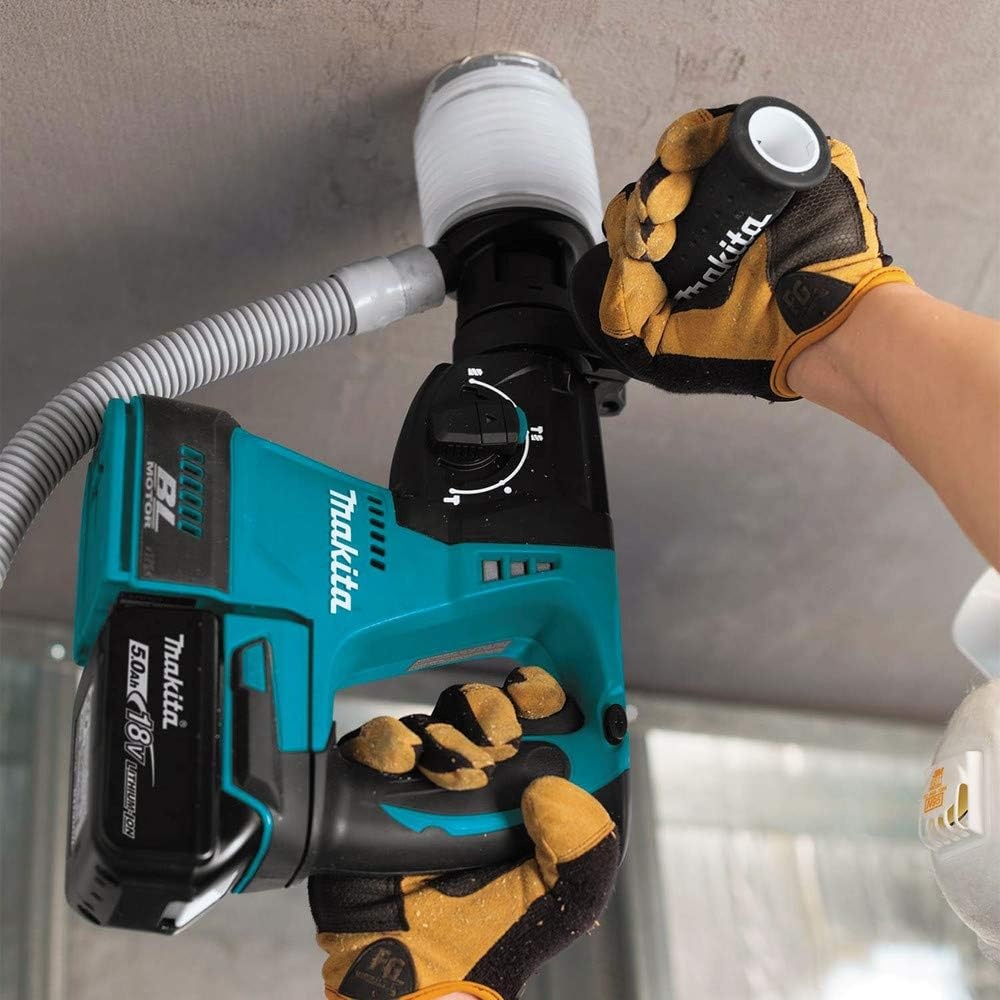 image:imageMakita XRH01T 18V LXT LithiumIon Brushless Cordless 1 Rotary Hammer Kit 50AhRotary Hammer Kit