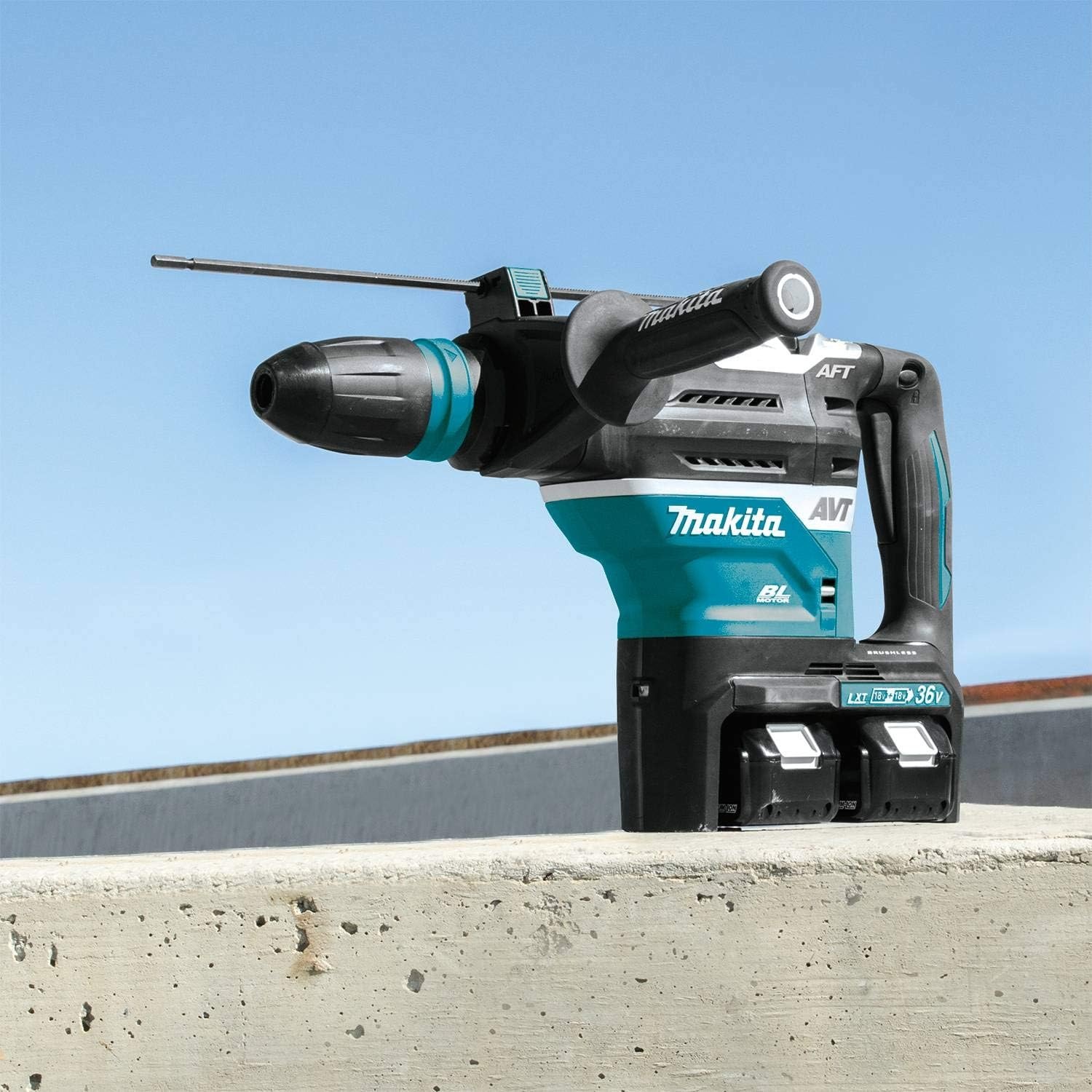 image:imageMakita XRH07ZKUN 36V 18V X2 LXT Brushless 1916 Advanced AVT Rotary Hammer SDSMAX AFT AWS Tool OnlyRotary Hammer Kit