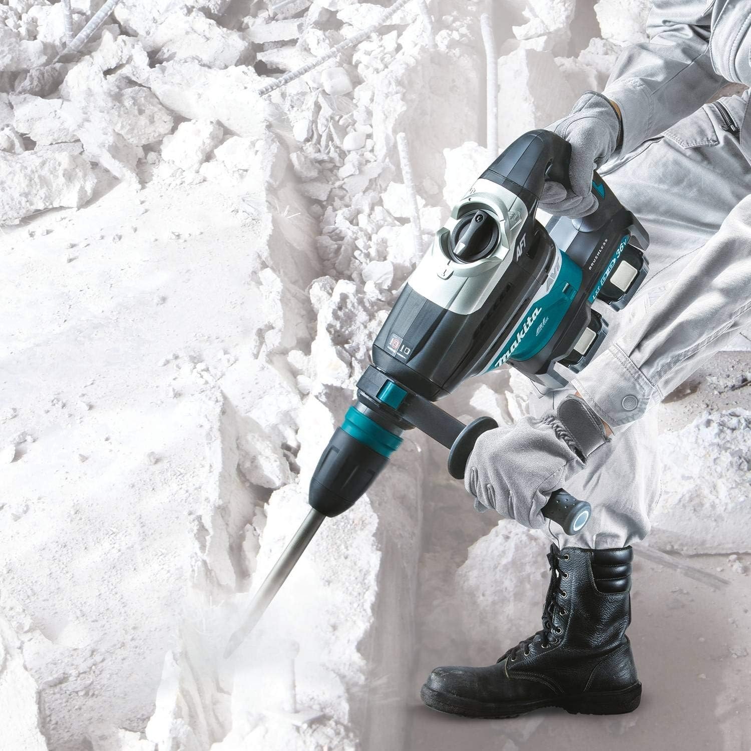image:imageMakita XRH07ZKUN 36V 18V X2 LXT Brushless 1916 Advanced AVT Rotary Hammer SDSMAX AFT AWS Tool OnlyRotary Hammer Kit