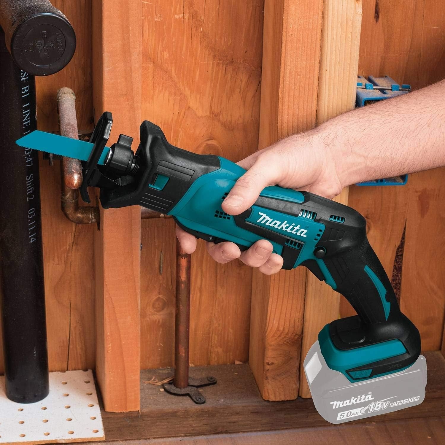 image:imageMakita XRJ01Z 18Volt LXT LithiumIon Cordless Compact Reciprocating Saw Tool Only No Battery Bare ToolTool Only