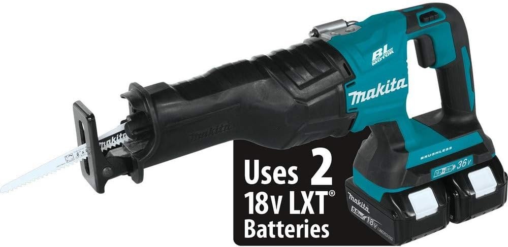 image:imageMakita XRJ06PT 18V x2 LXT LithiumIon 36V Brushless Cordless Recipro Saw Kit 50Ah