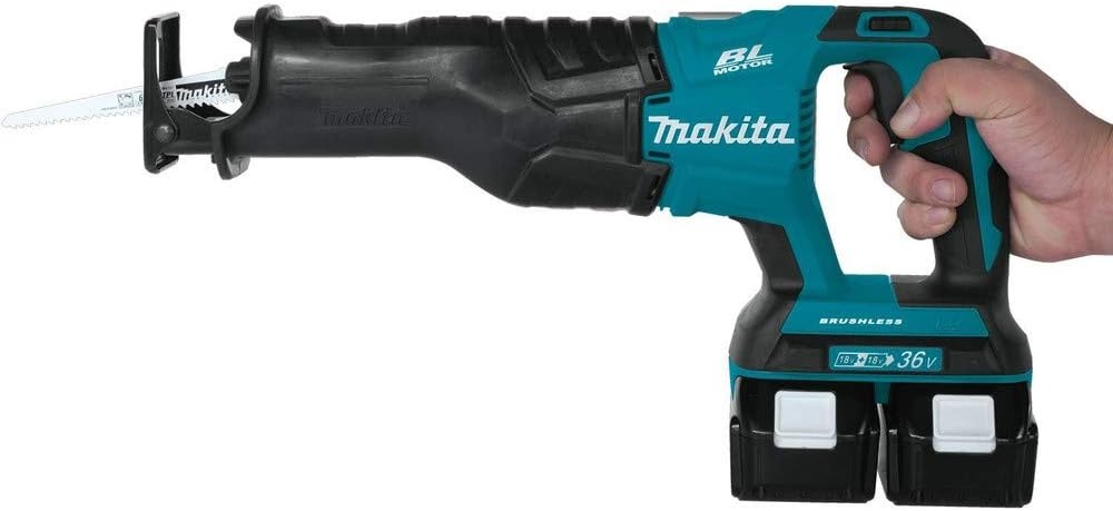 image:imageMakita XRJ06PT 18V x2 LXT LithiumIon 36V Brushless Cordless Recipro Saw Kit 50Ah