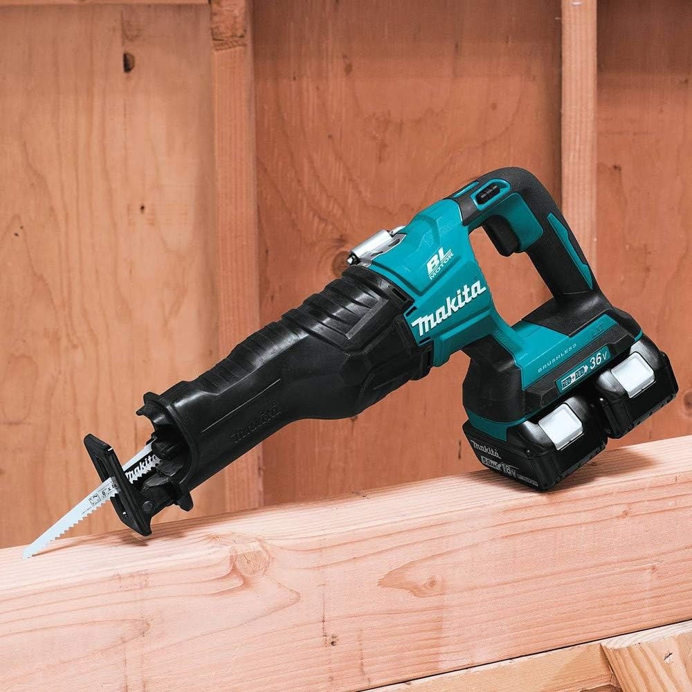 image:imageMakita XRJ06PT 18V x2 LXT LithiumIon 36V Brushless Cordless Recipro Saw Kit 50Ah