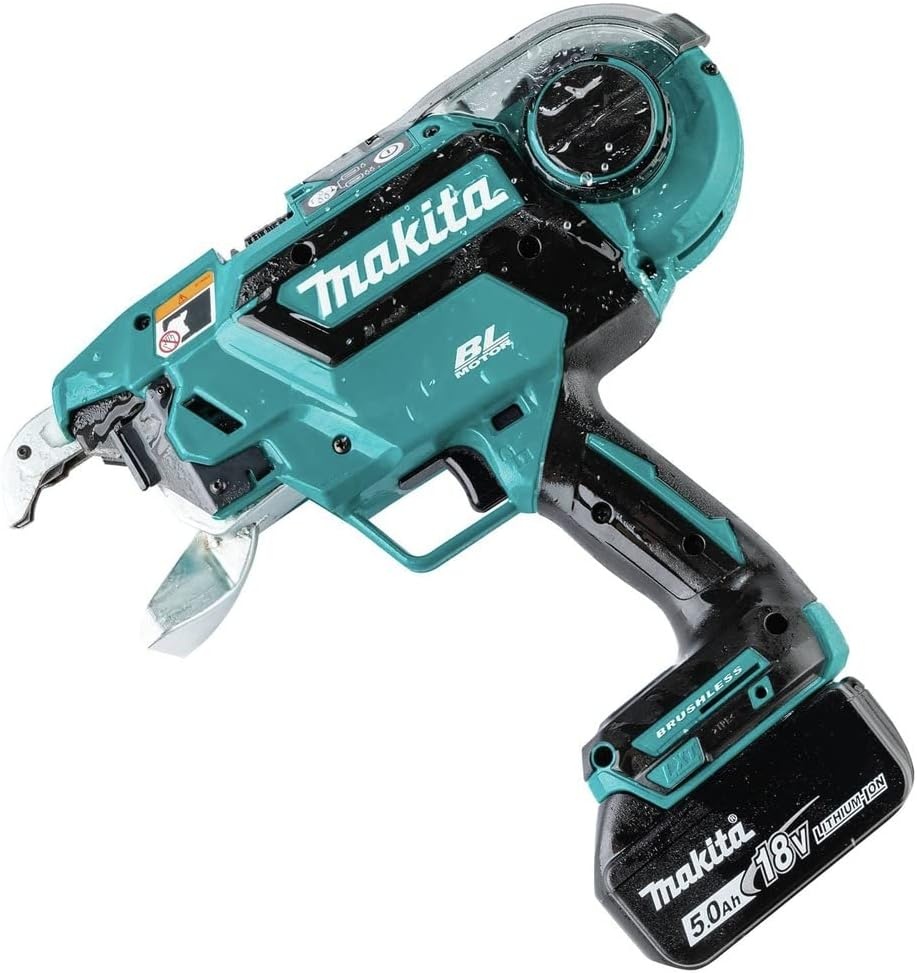 image:imageMakita XRT02TK 18V LXT LithiumIon Brushless Cordless Deep Capacity Rebar Tying Tool Kit 50Ah Includes XRT02ZK 2 BL1850B 50ah Batteries DC18RC Charger 4x48x7 Capacity 5 000 Ties and ChargeRebar Tyer
