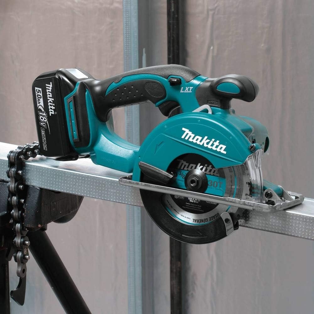 image:imageMakita XSC01T 18V LXT LithiumIon Cordless 538 Metal Cutting Saw Kit 50AhKit w 50Ah Batteries