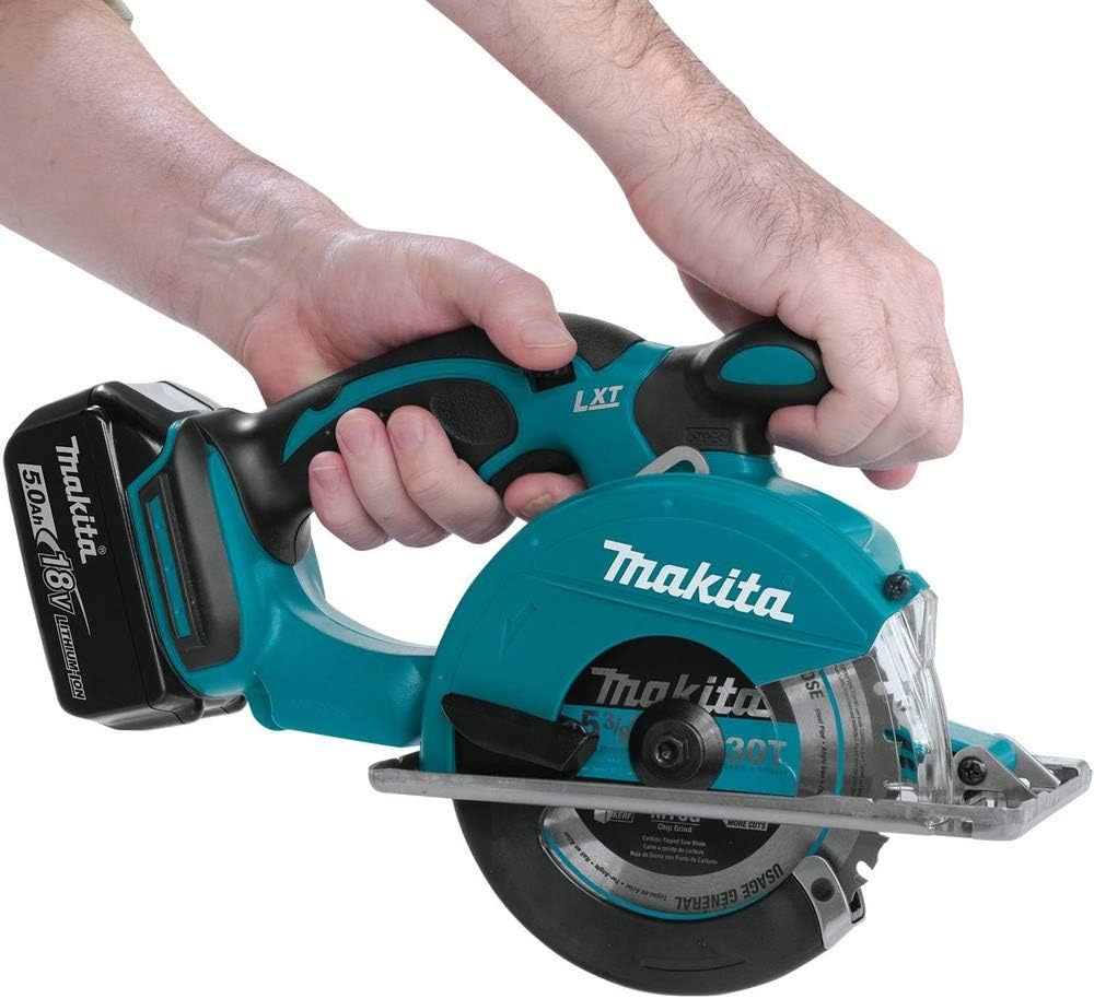 image:imageMakita XSC01T 18V LXT LithiumIon Cordless 538 Metal Cutting Saw Kit 50AhKit w 50Ah Batteries