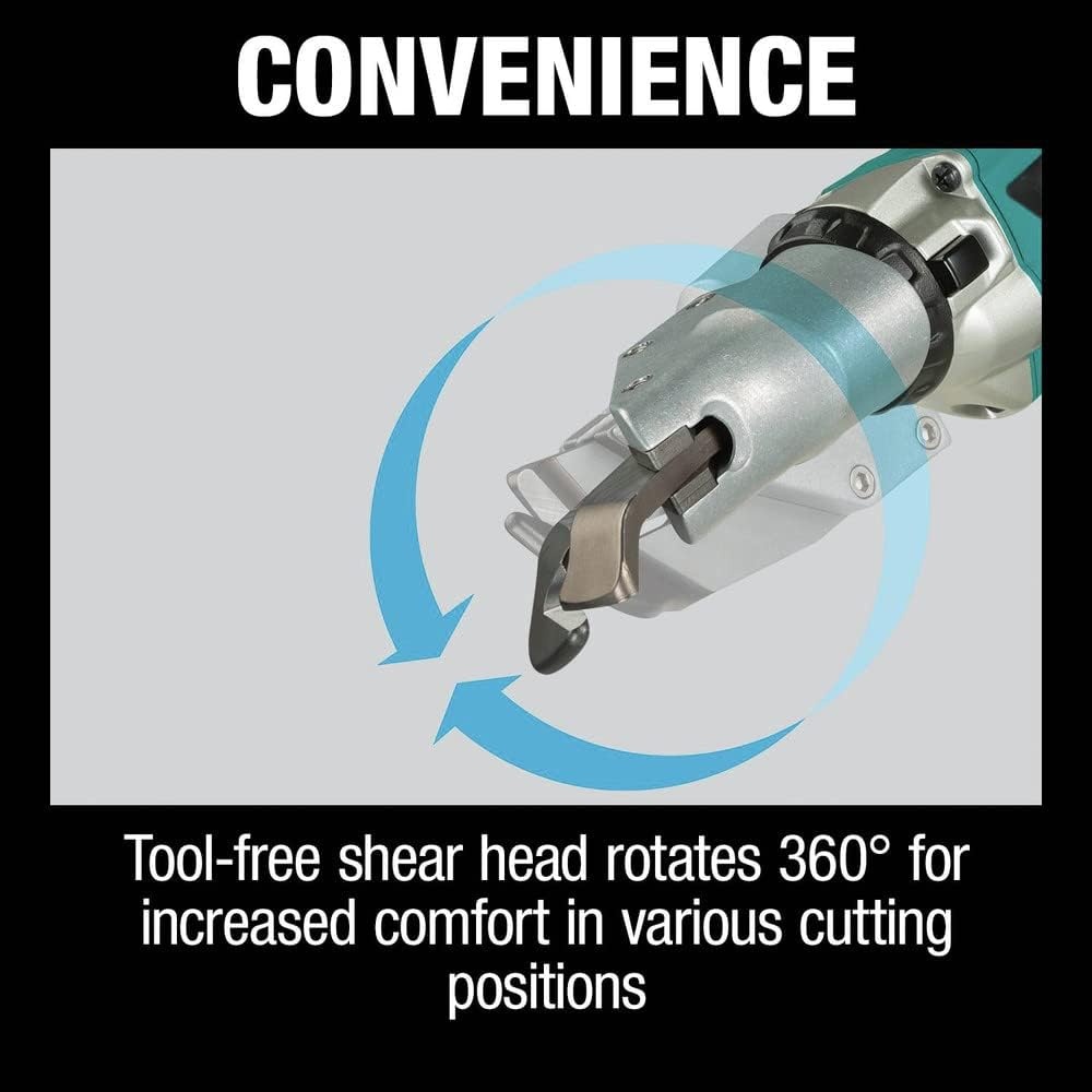 image:imageMakita XSJ04T 18V LXT LithiumIon Brushless Cordless 18 Gauge Offset Shear Kit 50Ah