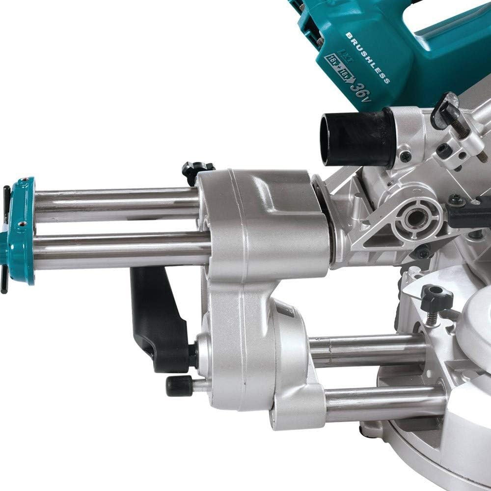 image:imageMakita XSL02Z 18V X2 LXT LithiumIon Brushless Cordless 712 Dual Slide Compound Miter Saw Tool Only