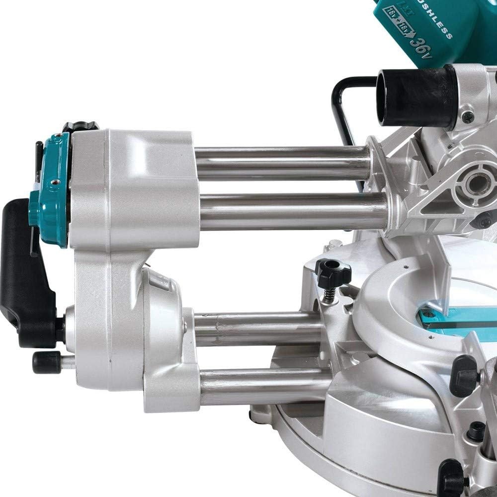 image:imageMakita XSL02Z 18V X2 LXT LithiumIon Brushless Cordless 712 Dual Slide Compound Miter Saw Tool Only