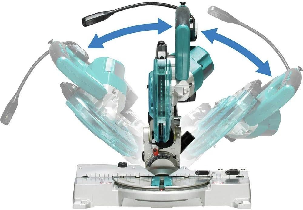 image:imageMakita XSL05Z 18V LXT LithiumIon Brushless Cordless 612 COMPACT DualBevel Compound Miter Saw with Laser TOOL Only612