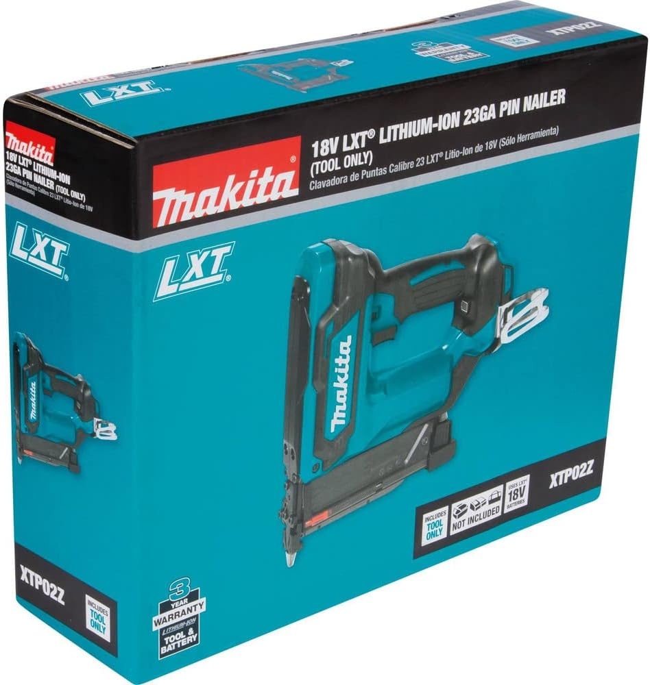 image:imageMakita XTP02Z 18V LXT LithiumIon Cordless 138 Pin Nailer 23 Gauge Tool Only