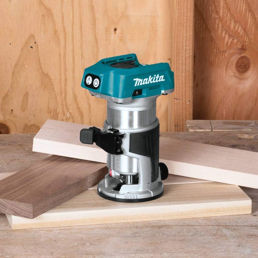image:imageMakita XTR01T7 18V LXT LithiumIon Brushless Cordless Compact Router KitRouter Only
