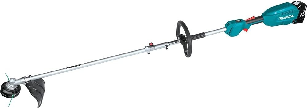 image:imageMakita XUX02SM1X1 18V LXT LithiumIon Brushless Cordless Couple Shaft Power Head Kit w 13 String Trimmer Attachment 40Ah Power Head Kit with 13 In Trimmer Includes 40ah Battery and Charger Up to 7 000 Rpm 13 In Cutting Swath XptCouple Shaft Power Head Kit
